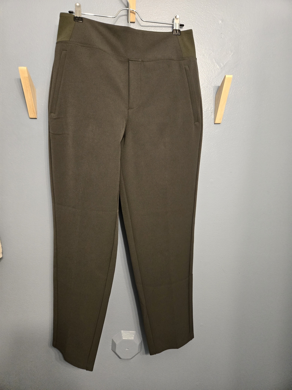 Athleta Olive Green Slim Stretch Work Pants